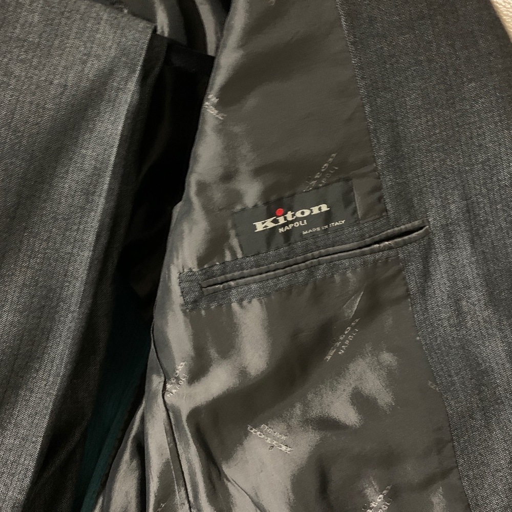 Men’s Kiton suit.